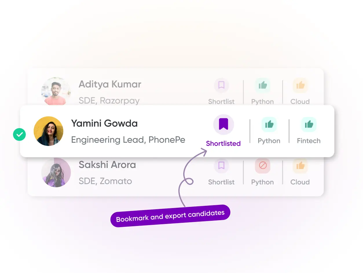 Save Profiles Interface
